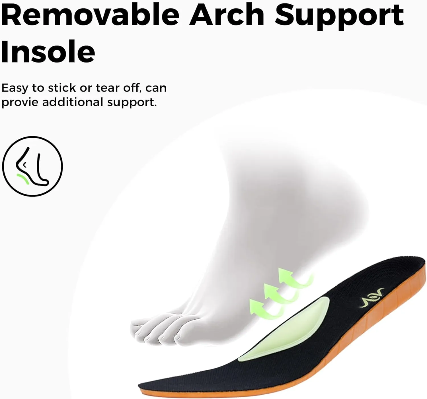 Artlea Walking Shoes Women Arch Support Sneakers Plantar Fasciitis Orthotic Tennis Sneakers Air Running Gym Shoes