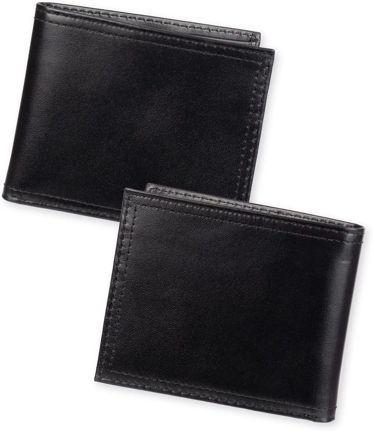 Dockers Men's Bifold Leather Wallet-Thin Slimfold Extra Capacity