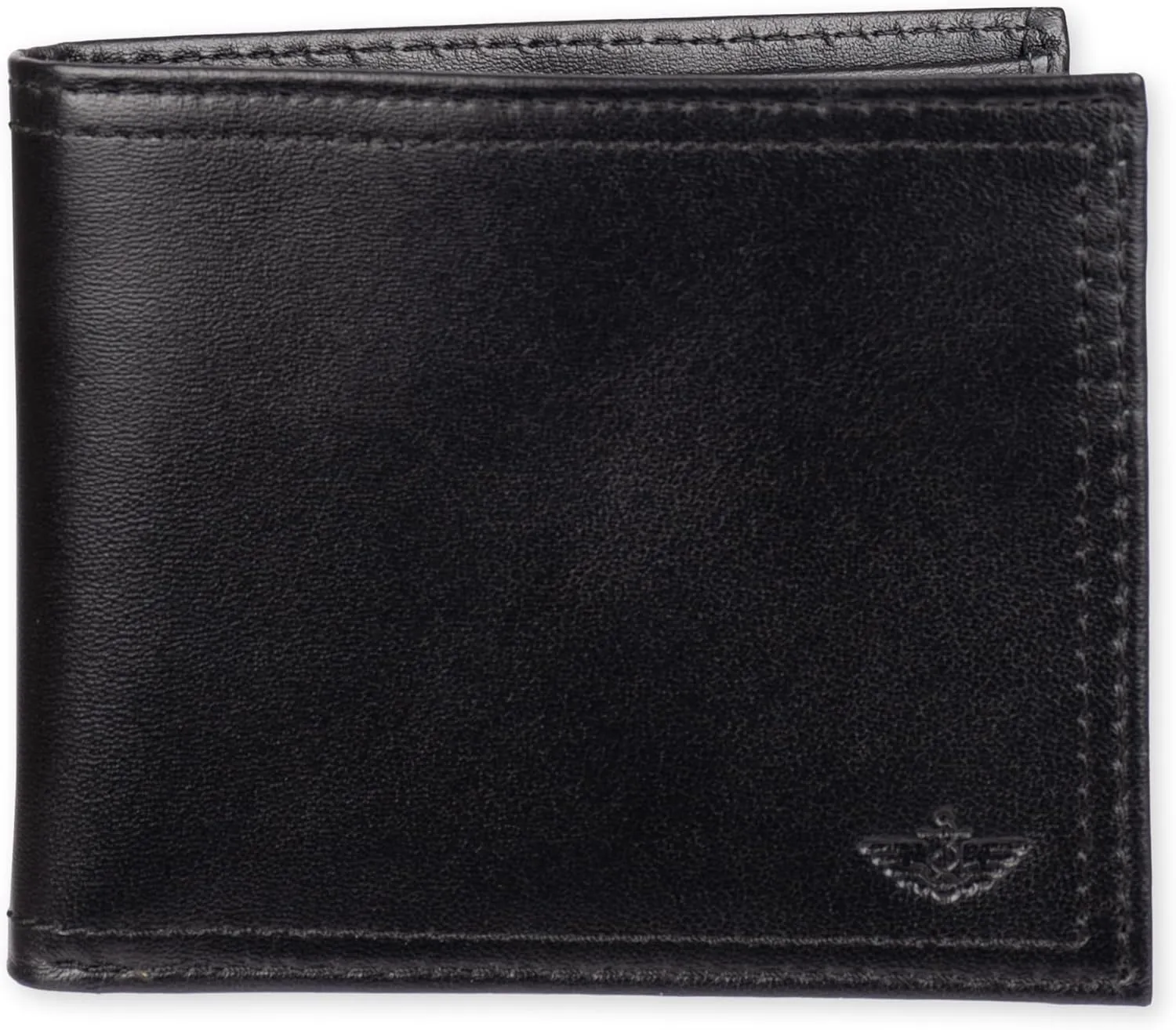 Dockers Men's Bifold Leather Wallet-Thin Slimfold Extra Capacity