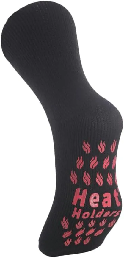 Heat Holders Men's Thermal Gripper Slipper Socks