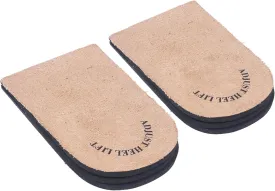 Height Increase Insoles 3 Layer EVA Inserts, Brown Heels for Men Women Boots Sports Shoes, Freedom to Choose Height, Good Concealment (L)