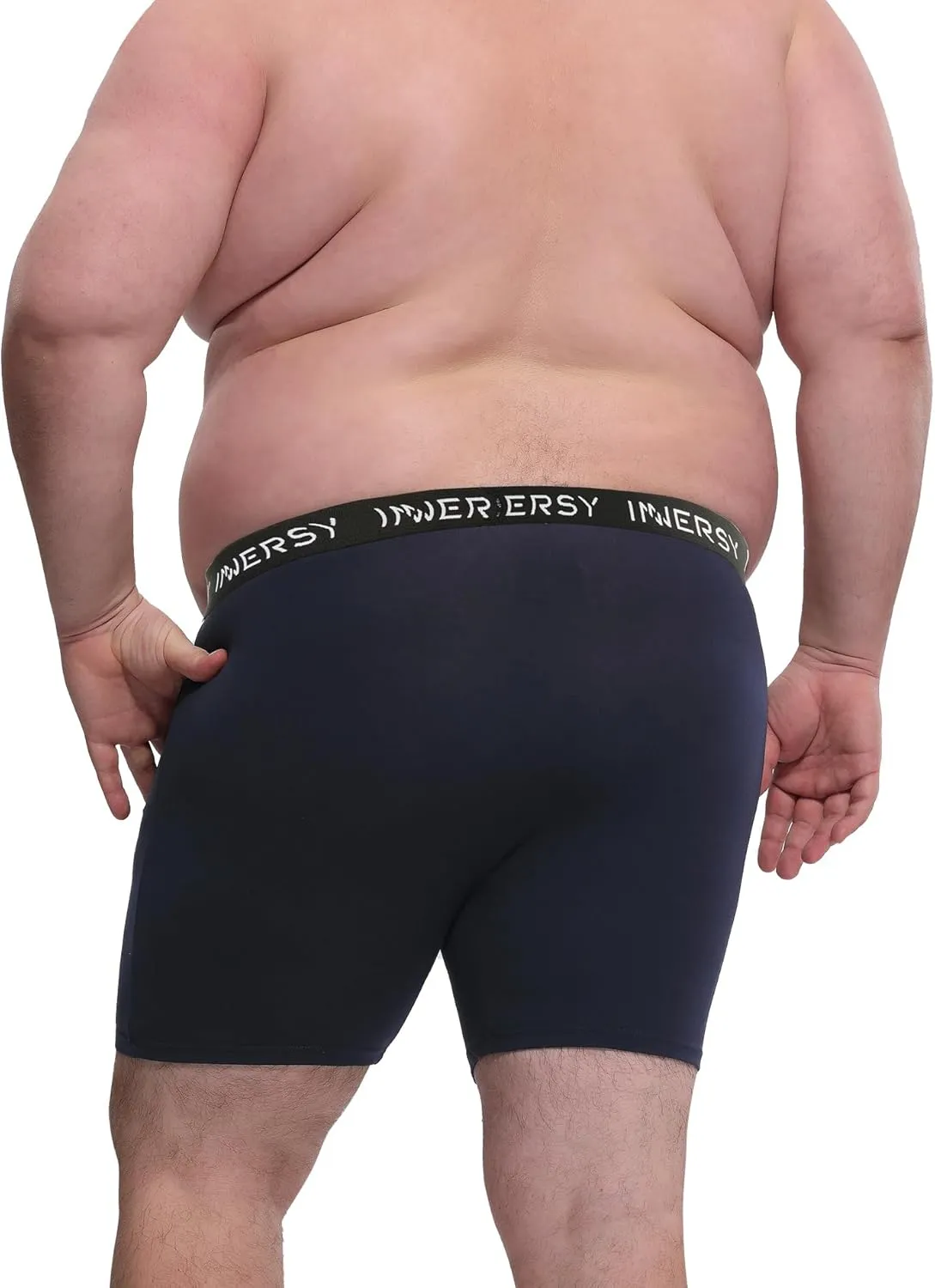 INNERSY Mens Big and Tall Boxer Briefs Cotton Moisture Wicking Underwear 4 Pack