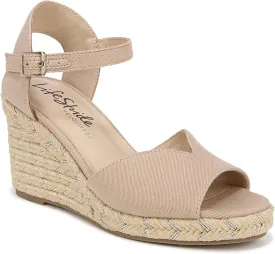 LifeStride Women's Tess Wedge Espadrille Sandals