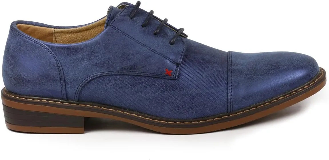 Metrocharm MC600 Men's Lace Up Cap Toe Fashion Classic Dress Shoe