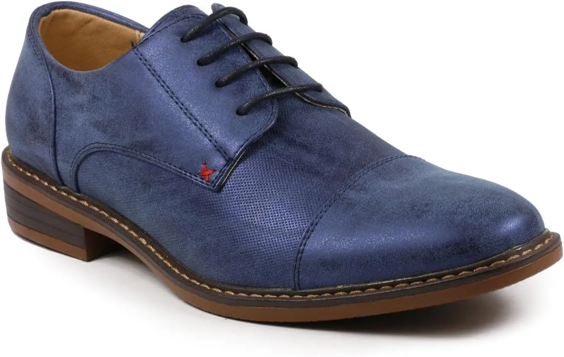 Metrocharm MC600 Men's Lace Up Cap Toe Fashion Classic Dress Shoe