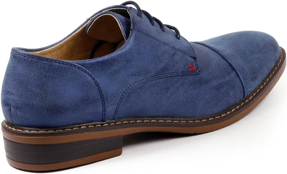 Metrocharm MC600 Men's Lace Up Cap Toe Fashion Classic Dress Shoe