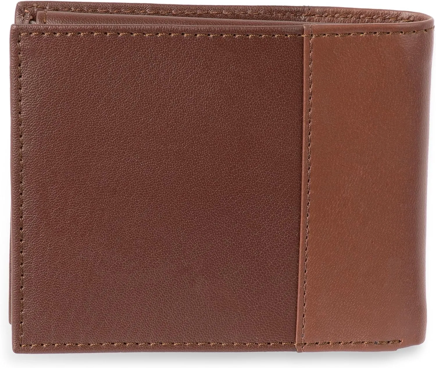 Tommy Hilfiger Men's Two Tone Classic Bifold Wallet-Multiple Card Slots, Id Window, Compact