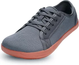 ZVC Barefoot Shoes Men Wide Toe Box Shoes Knitted Zero Drop Sole Sneakers for Mens Minimalist Footwear